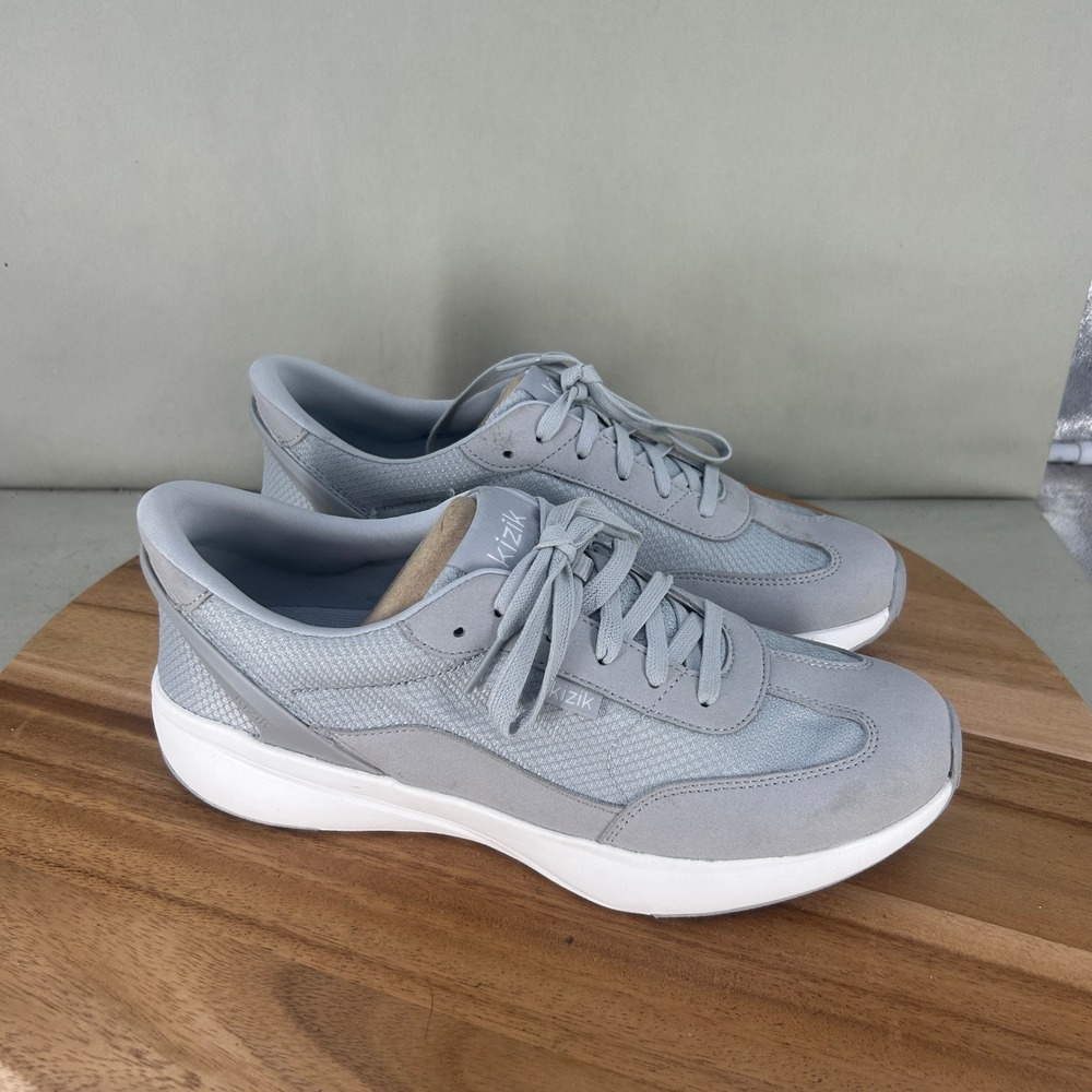 Kizik Womens Athens Grey Hands-Free Slip-On Sneakers Size 10.5